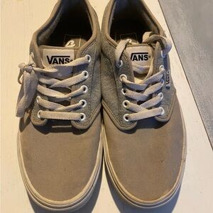 Gray Vans low tops